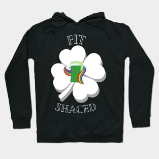 FitShaced - St Patrick's Day Funny Drinking Clover Green Beer Hoodie